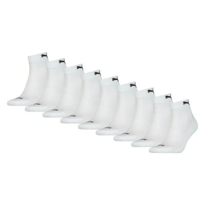 3-paar Quarter sokken - Badstof zool - Quarter katoenen sokken voor dames en heren in het wit, zwart, grijs en donkerblauw