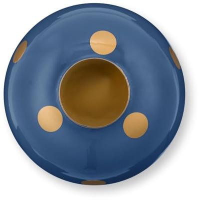 Pip Studio Vaas Metaal Stippen Navy/Goud 32cm Pip Studio Vaas Metaal Stippen Navy/Goud 32cm