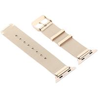 By Qubix - Milanese met gesp bandje - Vintage goud - Compatible met Apple Watch 44mm / 45mm / 46mm / 49mm - Compatible Apple watch bandjes - thumbnail
