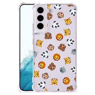 Doorzichtige Silicone Hoesje voor Samsung Galaxy S22 Dieren Emojis Doorzichtige Silicone Hoesje voor Samsung Galaxy S22 Dieren Emojis