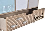 Doos-Juwelenkistje DKD Home Decor Hout Bruin Turkoois 34 x 14 x 24 cm - thumbnail