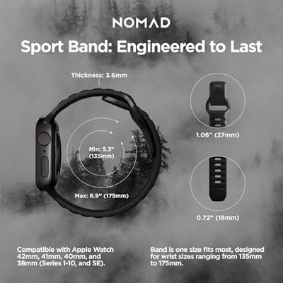 Nomad Sport Strap V2 Apple Watch 38 / 40 / 41mm zwart