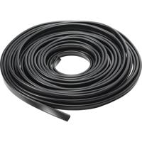 TRU COMPONENTS Randbescherming PVC Zwart 10 m - thumbnail