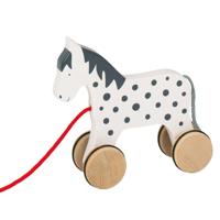 Goki houten trekdier paard - thumbnail