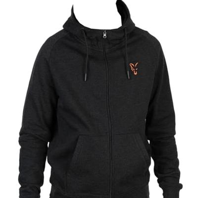 Fox Collection Lightweight Hoody Black & Orange Small