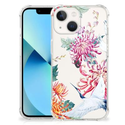 iPhone 13 mini Case Anti-shock Bird Flowers iPhone 13 mini Case Anti-shock Bird Flowers