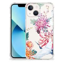 iPhone 13 mini Case Anti-shock Bird Flowers - thumbnail
