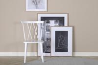 Nohr Eetkamerstoel 'Tarena' Rubberhout, kleur Wit - thumbnail