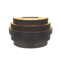 Highlight Design wandlampScudo zwart met goud 20cm - W3640.01 - thumbnail