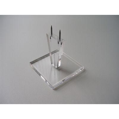 Acryl-hakstandaard - prikker hoog 80 mm