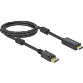 Delock 85956 DisplayPort-kabel DisplayPort / HDMI Aansluitkabel DisplayPort-stekker, HDMI-A-stekker 2 m Zwart Vergulde steekcontacten, 4K UHD Delock 85956 DisplayPort-kabel DisplayPort / HDMI Aansluitkabel DisplayPort-stekker, HDMI-A-stekker 2 m Zwart Vergulde steekcontacten, 4K UHD