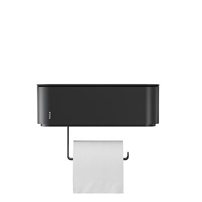 Toiletrolhouder Tiger 2-Store met Opbergbakje 25 cm Zwart Toiletrolhouder Tiger 2-Store met Opbergbakje 25 cm Zwart