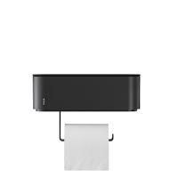 Toiletrolhouder Tiger 2-Store met Opbergbakje 25 cm Zwart - thumbnail