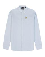 Lyle & Scott Blouse Oxford gestreept - Licht blauw / wit - thumbnail