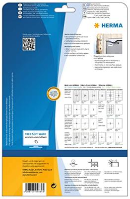Etiket herma 4864 63.5x29.6mm polyester wit 270st Etiket herma 4864 63.5x29.6mm polyester wit 270st