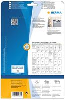 Etiket HERMA 4864 63.5x29.6mm weerbestendig wit 270stuks - thumbnail