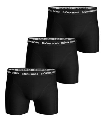 Bjorn Borg boxershorts cotton stretch 3-pack zwart