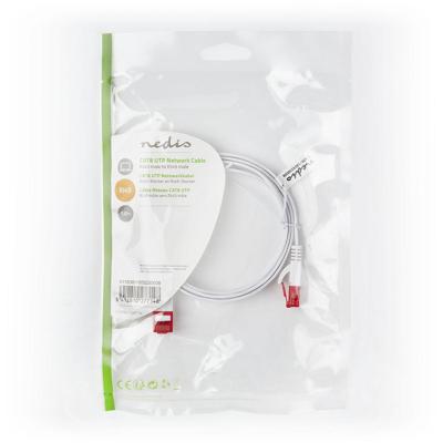 CAT6 UTP Platte Netwerkkabel | RJ45 Male - RJ45 Male | 1,0 m | Wit