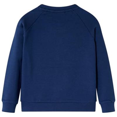 Kindertrui met giraf van pailletten 92 marineblauw