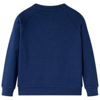 Kindertrui met giraf van pailletten 92 marineblauw - thumbnail