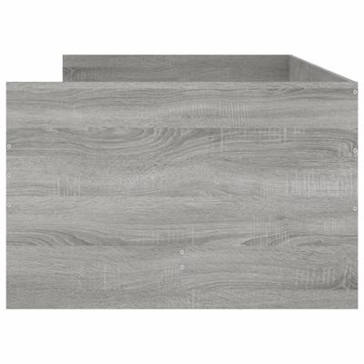 Bedframe met lades grijs sonoma eikenkleurig 100x200 cm - thumbnail