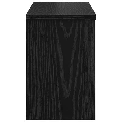 Wandgemonteerde kapstok met plank Zwart eiken 50 x 20 x 30 cm Wandgemonteerde kapstok met plank Zwart eiken 50 x 20 x 30 cm