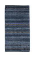 Pip Studio Pip Studio Geometric Print handdoek Donkerblauw 55x100 cm - thumbnail