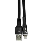 OtterBox Nylon Braided Charge/Sync Cable Apple Lightning 1m Black - thumbnail