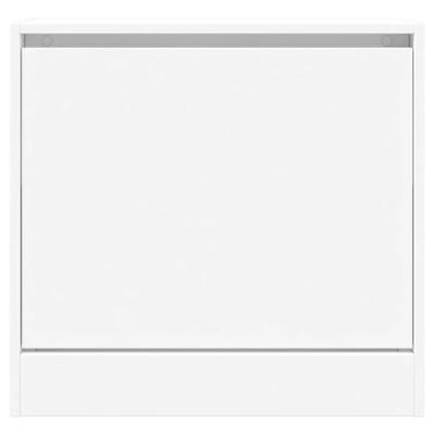 Schoenenkast 60x21x57 cm bewerkt hout wit Schoenenkast 60x21x57 cm bewerkt hout wit