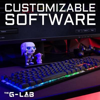 Gamingtoetsenbord - RGB-membraan - THE G-LAB - KEYZ-CAESIUM/FR - FR-indeling - 12 sneltoetsen - 19 anti-ghosting-toetsen Gamingtoetsenbord - RGB-membraan - THE G-LAB - KEYZ-CAESIUM/FR - FR-indeling - 12 sneltoetsen - 19 anti-ghosting-toetsen