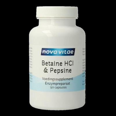 Nova Vitae Betaine HCI met pepsine 90 Capsules