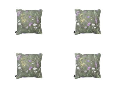 Sierkussen ca. 50x50 cm Donna green canvas Eco plus natural outdoor finishing (4 stuks) Madison - Madison