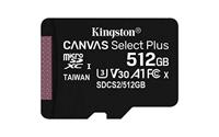 Kingston Canvas Select Plus microSDXC-kaart 512 GB Class 10 UHS-I - thumbnail