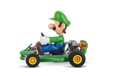 Super Mario Kart RC remote-controlled Car 1/18 2.4GHz Pipe Kart Luigi - thumbnail