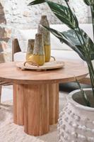 Hoofdtafel Home ESPRIT Bruin Natuurlijk Acacia 80 x 80 x 45 cm - thumbnail