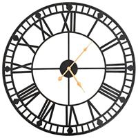 VidaXL Wandklok vintage-stijl met quartz-mechanisme xxl 60 cm metaal - thumbnail