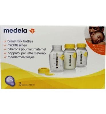Medela Melkflesjes trioset 150ml 3 Stuks Medela Melkflesjes trioset 150ml 3 Stuks