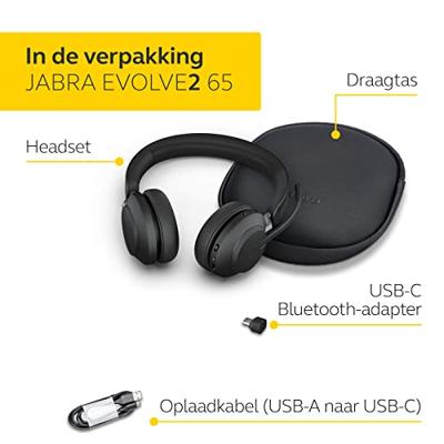 Hoofdtelefoon met microfoon Jabra 26599-989-899 65 W Zwart