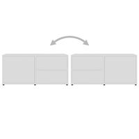 Tv-meubel 80x34x36 cm spaanplaat wit - thumbnail