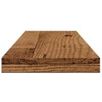 Wandschappen 4 st 60x20x1,5 cm bewerkt hout oud houtkleurig - thumbnail