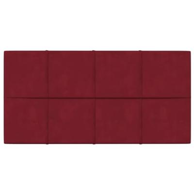 VidaXL Wandpanelen 12 st 2,16 m² 60x30 cm fluweel wijnrood VidaXL Wandpanelen 12 st 2,16 m² 60x30 cm fluweel wijnrood
