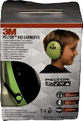Gehoorbeschermer voor kinderen 27 dB 3M Peltor H510AK neongroen