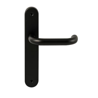 Hardbrass Deurkruk Stockholm op ovaal langschild blind - zwart Hardbrass Deurkruk Stockholm op ovaal langschild blind - zwart