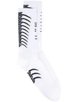 UNRAVEL PROJECT ribbed bone socks - White - thumbnail