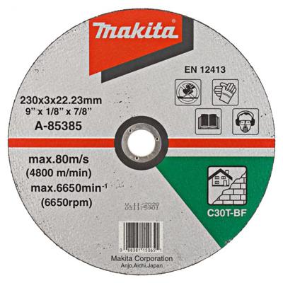 Makita A-85385 Doorslijpschijf 230x3,2x22,23mm steen