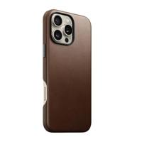 Nomad Traditional Horween lederen hoesje iPhone 16 Pro Max - Rustic Brown - thumbnail