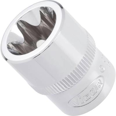 Vigor V2728 Buiten-zesrond (TX) Dopsleutelinzetstuk T 8 3/8 (10 mm)