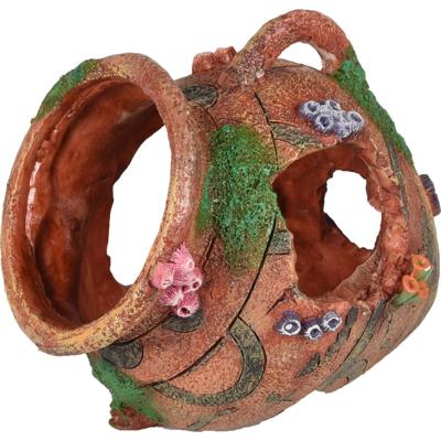 Aquarium decoratie Vasa kruik - 16 x 13 x 18 cm 16 x 13 x 18 cm Flamingo Bruin Aquarium decoratie Vasa kruik - 16 x 13 x 18 cm 16 x 13 x 18 cm Flamingo Bruin