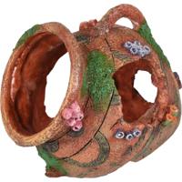 Aquarium decoratie Vasa kruik - 16 x 13 x 18 cm 16 x 13 x 18 cm Flamingo Bruin - thumbnail