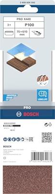 Bosch Accessories 2608606092 Schuurband Korrelgrootte (num) 100 (l x b) 610 mm x 75 mm 3 stuk(s) Bosch Accessories 2608606092 Schuurband Korrelgrootte (num) 100 (l x b) 610 mm x 75 mm 3 stuk(s)